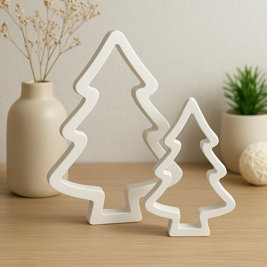Deko Tannenbaum aus Raysin 2er Set