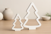 Deko Tannenbaum aus Raysin 2er Set