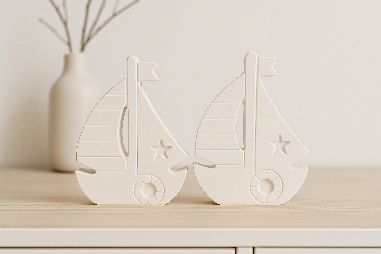 Segelboot 2er Set