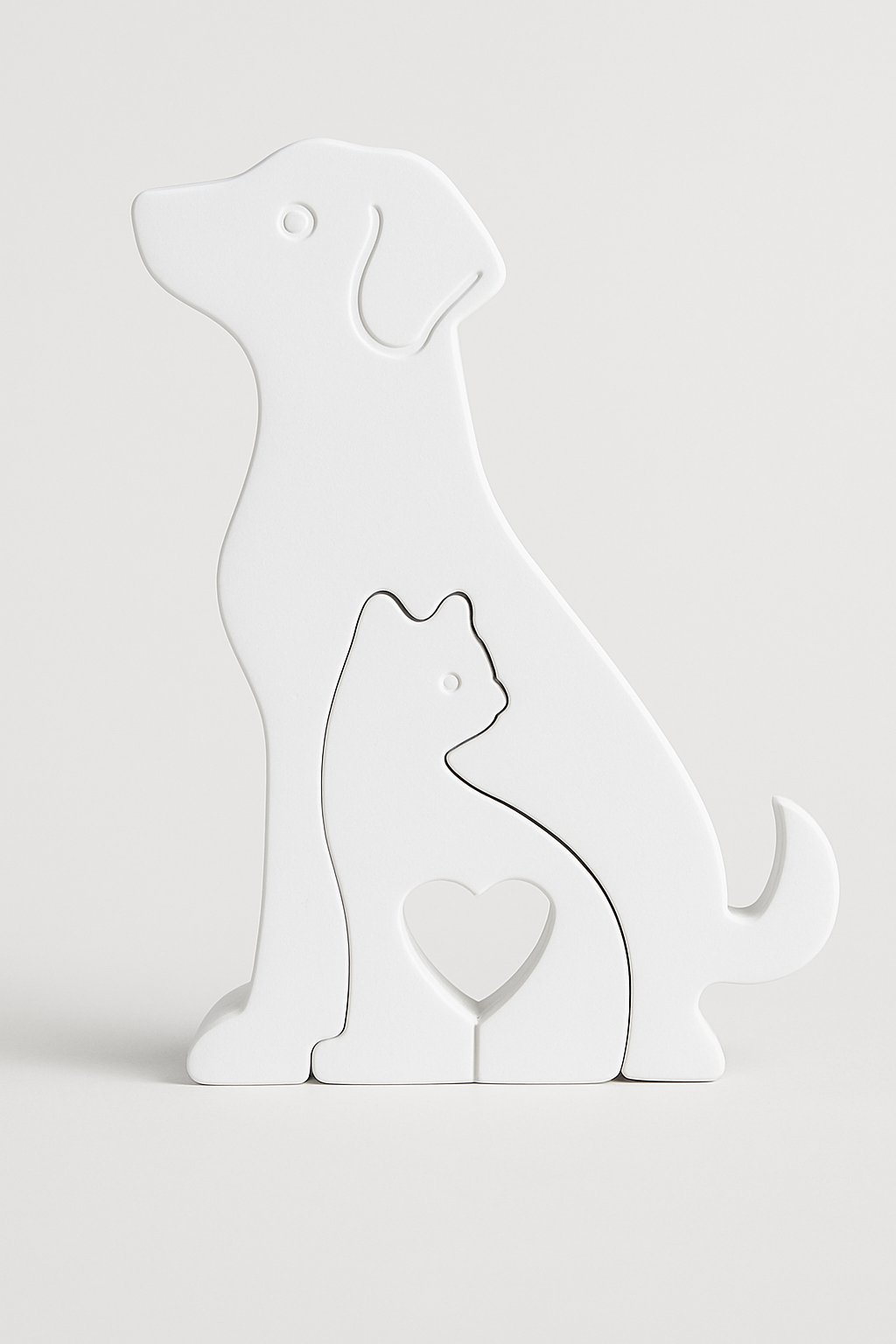 Deko Figur - Hund& Katze