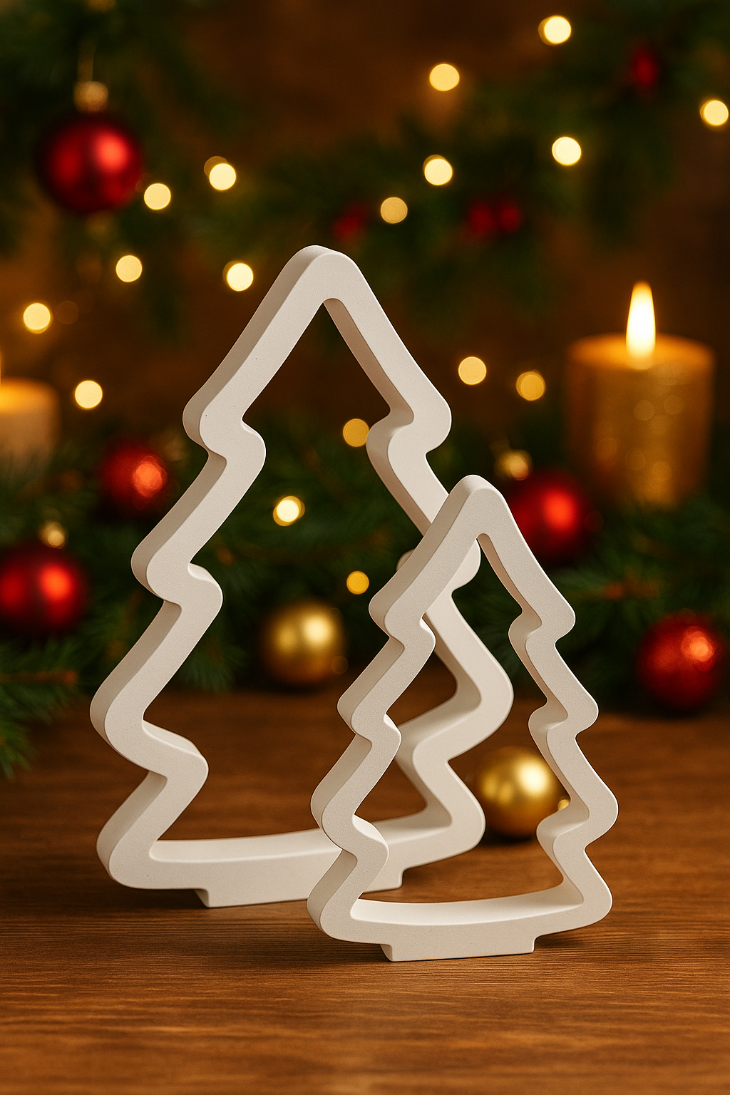 Deko Tannenbaum aus Raysin 2er Set